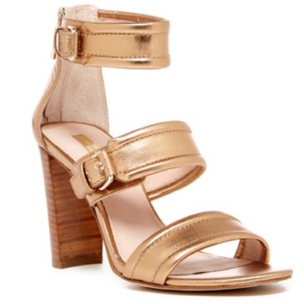 Gold Ankle Strap Sandal